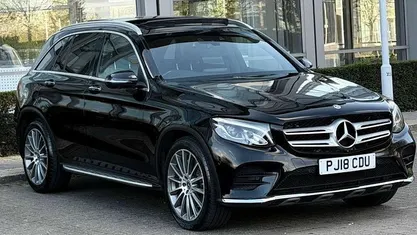 Used Mercedes GLC250 AMG line 204 HP (150 kW) 2018 Black Estate