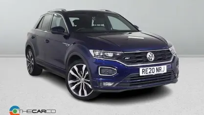Used VW T-Roc R-line 150 HP (110 kW) 2020 Blue SUV