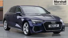 Blue Used 2021 Audi A3 S-Line Hatchback | £21,280 (Fair price)