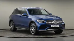 Spectral blue metallic finish Used 2022 Mercedes GLC300 AMG line SUV | £29,900 (Fair price)