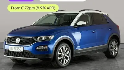Used VW T-Roc Design 110 HP (80 kW) 2021 Blue SUV
