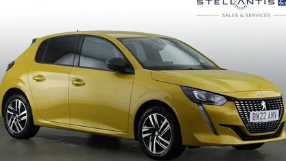 Yellow Used 2022 Peugeot 208 Allure Premium Hatchback | £13,047 (Fair price)