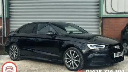 Used Audi A3 Black Edition 150 HP (110 kW) 2017 Black Sedan