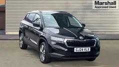 Black magic pearl effect Used 2024 Skoda Karoq SE Drive SUV | £22,850 (Fair price)