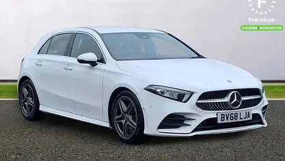 White Used 2019 Mercedes A250 AMG Line Premium Hatchback | £17,199 (Fair price)