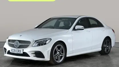 Used Mercedes C220 AMG line 194 HP (142 kW) 2019 White Sedan