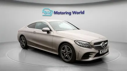 Used Mercedes C220 AMG line 194 HP (142 kW) 2021 Silver Coupe