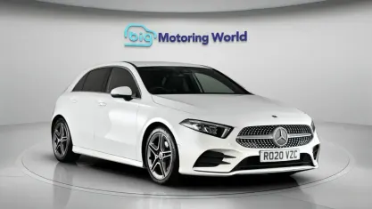Used Mercedes A200 AMG line 163 HP (119 kW) 2020 White Hatchback