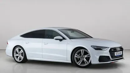 Used Audi A7 Sportback S-Line 245 HP (180 kW) 2021 White Hatchback