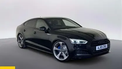 Used Audi A5 Sportback Black Edition 150 HP (110 kW) 2019 Black Hatchback
