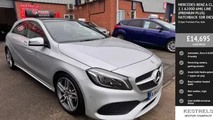 Używany Mercedes A200 AMG line 136 KM (100 kW) 2018 Srebrny Hatchback