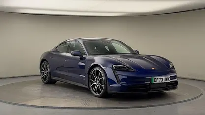 Blue Used 2023 Porsche Taycan Performance Package Sedan | £52,700 (Fair price)