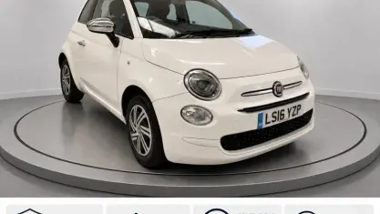 Used Fiat 500 Pop 69 HP (50 kW) 2016 White Hatchback