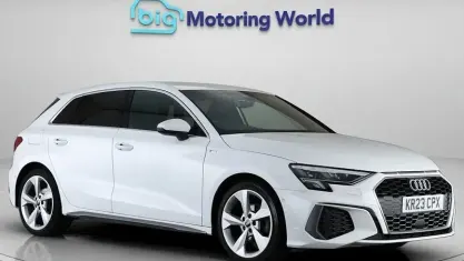 Used Audi A3 Sportback S-Line 150 HP (110 kW) 2023 White Hatchback
