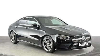 Begagnad Mercedes CLA220 AMG Line Premium 190 HK (139 kW) 2019 Svart Sedan