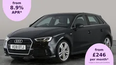Black Used 2018 Audi A3 Sportback S-Line Hatchback | £13,977 (Fair price)