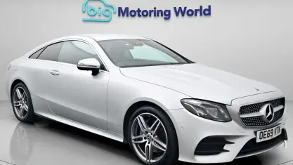 Used Mercedes E220 AMG line 194 HP (142 kW) 2019 Silver Coupe