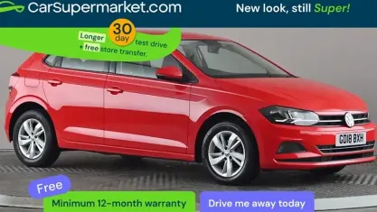 Second-hand VW Polo SE 65 CP (47 kW) 2018 Roșu Hatchback