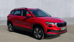 Velvet red metallic Used 2024 Skoda Karoq SE Drive SUV | £20,995 (Good price)