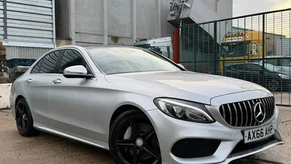Used Mercedes C250 AMG Line Premium Plus 204 HP (150 kW) 2016 Silver Sedan