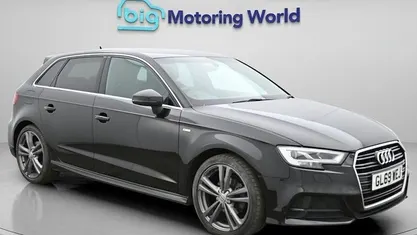 Used Audi A3 Sportback S-Line 150 HP (110 kW) 2019 Black Hatchback