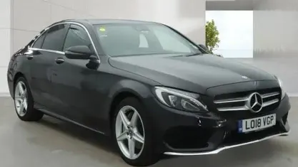 Used Mercedes C350 AMG line 292 HP (214 kW) 2018 Black Sedan