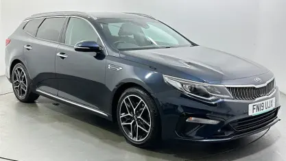 Second-hand Kia Optima 136 CP (100 kW) 2019 Albastru Break