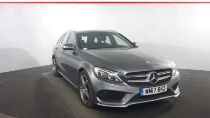 Used Mercedes C220 AMG line 170 HP (125 kW) 2017 Grey Estate