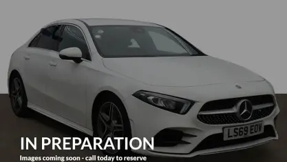 Used Mercedes A250 AMG line 224 HP (164 kW) 2019 White Sedan