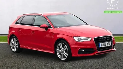 Used Audi A3 Sportback S-Line 110 HP (80 kW) 2015 Red Hatchback