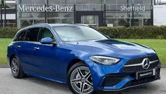 Blue Used 2024 Mercedes C300e AMG Line Premium Plus Estate | £41,985 (Fair price)