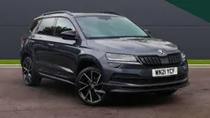 Quartz grey metallic Used 2021 Skoda Karoq SportLine SUV | £22,300 (Fair price)