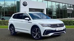 Pure white Used 2022 VW Tiguan Allspace R-line SUV | £27,991 (Fair price)