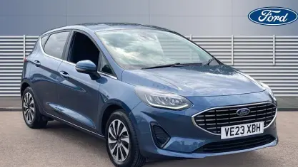 Used Ford Fiesta Titanium 101 HP (74 kW) 2023 Blue Hatchback