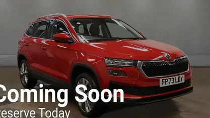 Used Skoda Karoq SE L 116 HP (85 kW) 2023 Red SUV