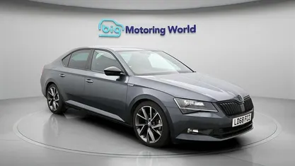Used Skoda Superb SportLine 150 HP (110 kW) 2018 Grey Hatchback