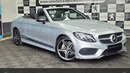 Silver Used 2018 Mercedes C220 Premium Plus Cabriolet | £18,488 (Fair price)