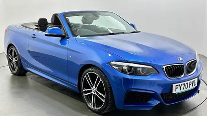 Used BMW 218 M Sport 136 HP (100 kW) 2020 Blue Cabriolet