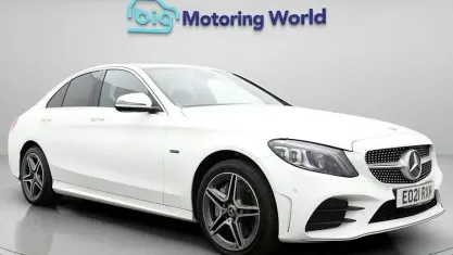Used Mercedes C300e AMG line 320 HP (235 kW) 2021 White Sedan