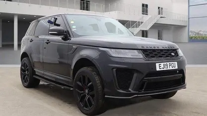 Used Land Rover Range Rover Sport SVR 575 HP (422 kW) 2019 Black/blue SUV