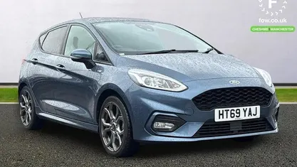 Used Ford Fiesta ST-Line 125 HP (91 kW) 2019 Blue Hatchback
