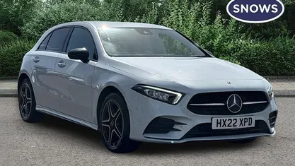 Used Mercedes A250 AMG Line Premium 218 HP (160 kW) 2022 White Hatchback