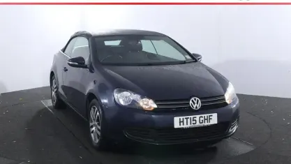 Used VW Golf Cabriolet SE 122 HP (89 kW) 2015 Blue Cabriolet
