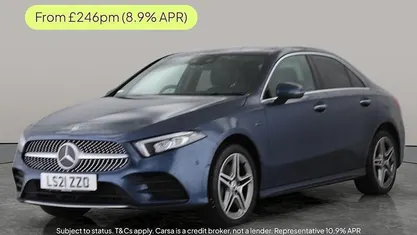 Blue Used 2021 Mercedes A250 AMG line Sedan | £17,319 (Fair price)