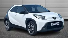 Pure white with black Used 2023 Toyota Aygo Hatchback | £13,895 (Fair price)
