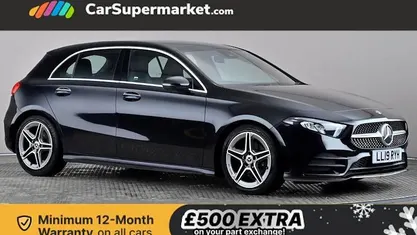 Black Used 2019 Mercedes A200 AMG line Hatchback | £15,197 (Fair price)