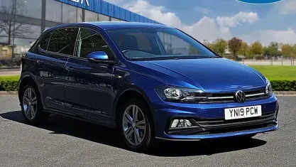 Used VW Polo R-line 116 HP (85 kW) 2019 Blue Hatchback