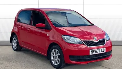 Begagnad Skoda Citigo SE 60 HK (44 kW) 2018 Röd Halvkombi