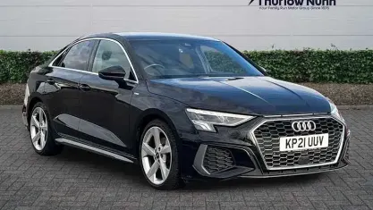 Used Audi A3 S-Line 150 HP (110 kW) 2021 Black Sedan
