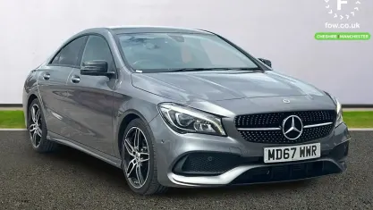Used Mercedes CLA180 AMG line 122 HP (89 kW) 2017 Grey Coupe